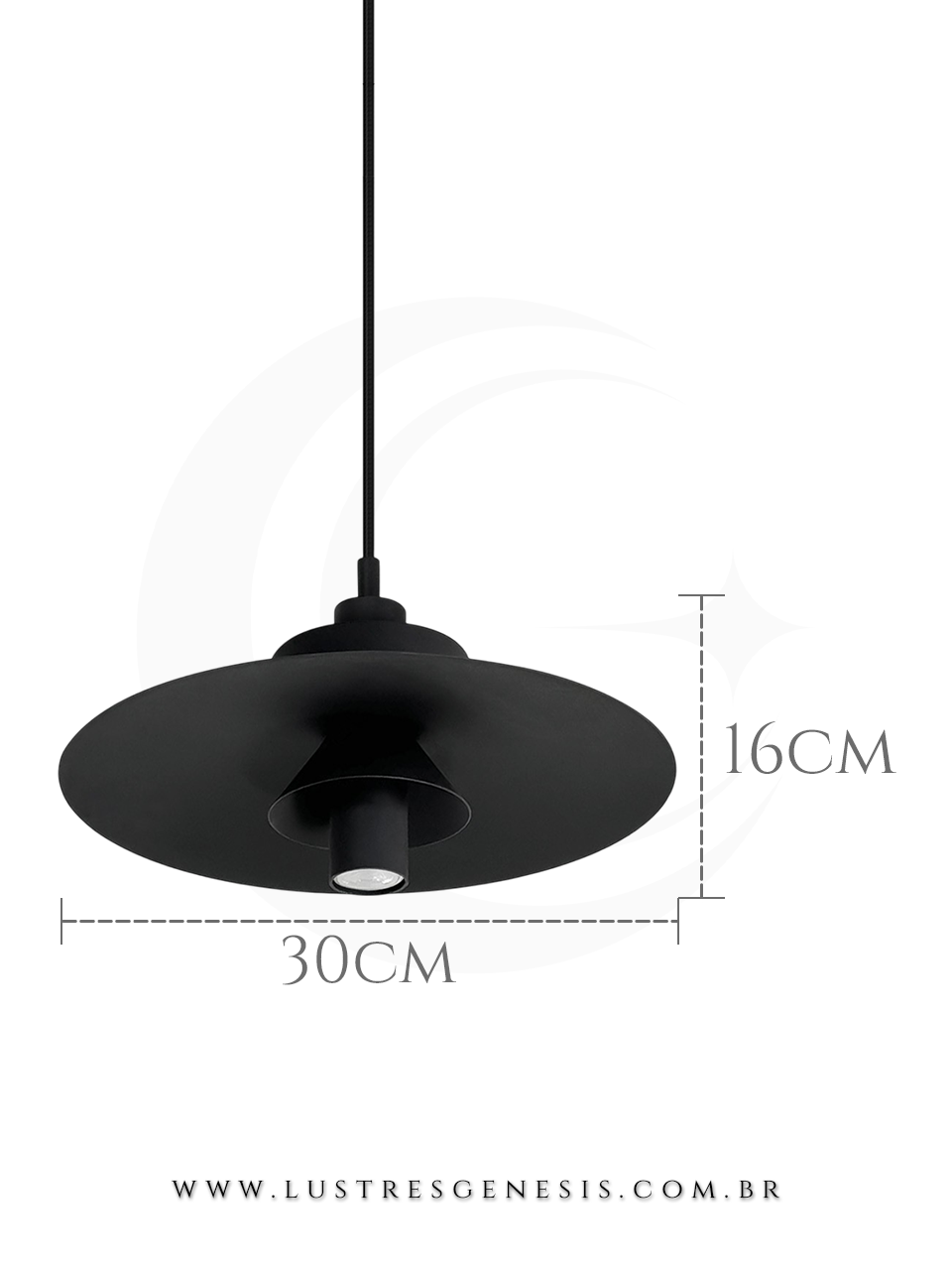 Luminaria Pendente Guanumbi Minimalista Lustre para Cabeceira de Cama, Lavabo, Banheiro, Balcao de Cozinha e Bancada Area Gourmet